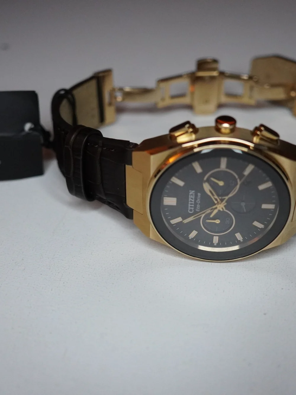 Citizen Eco-Drive Axiom SC CA4583-01E Rose Gold Chronograph Sapphire Watch